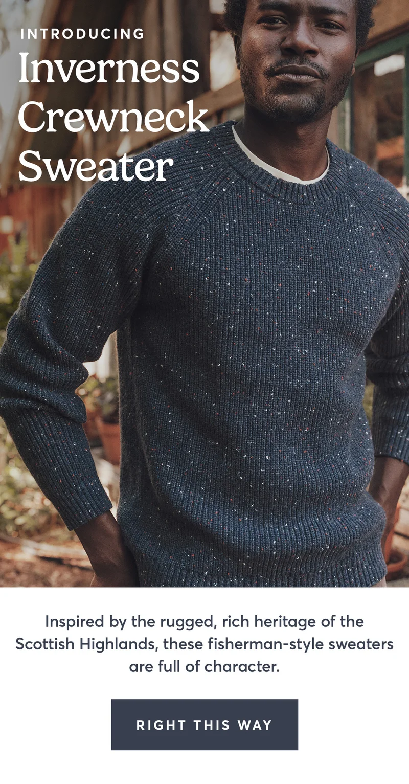 A coastal take on fall sweaters.
