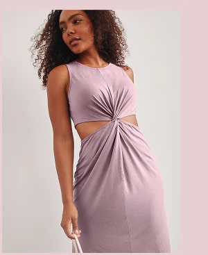 Around The World Front Twist Dress
