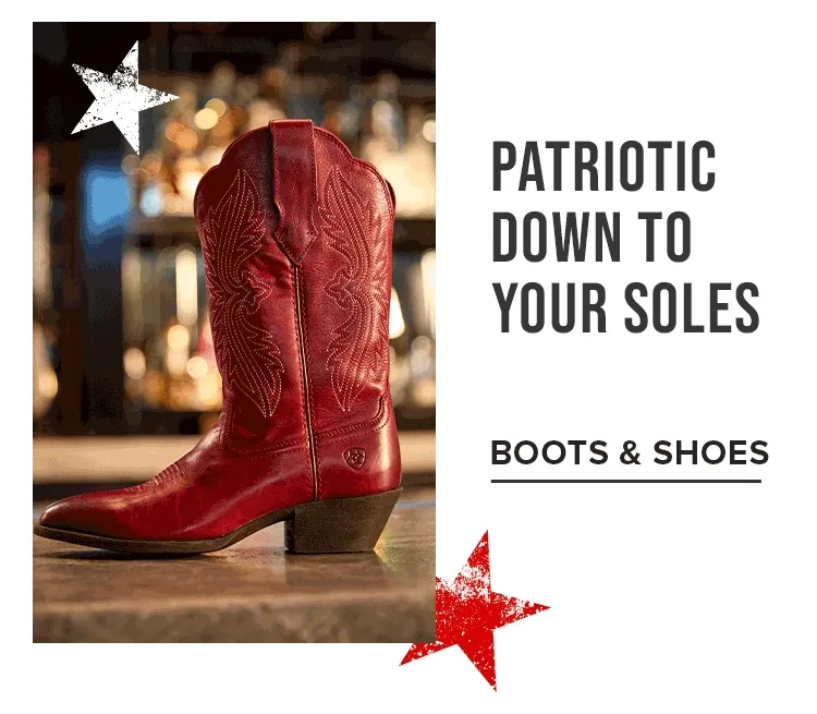 PATRIOTIC DOWN TO YOUR SOLES | BOOTS AND SOLES