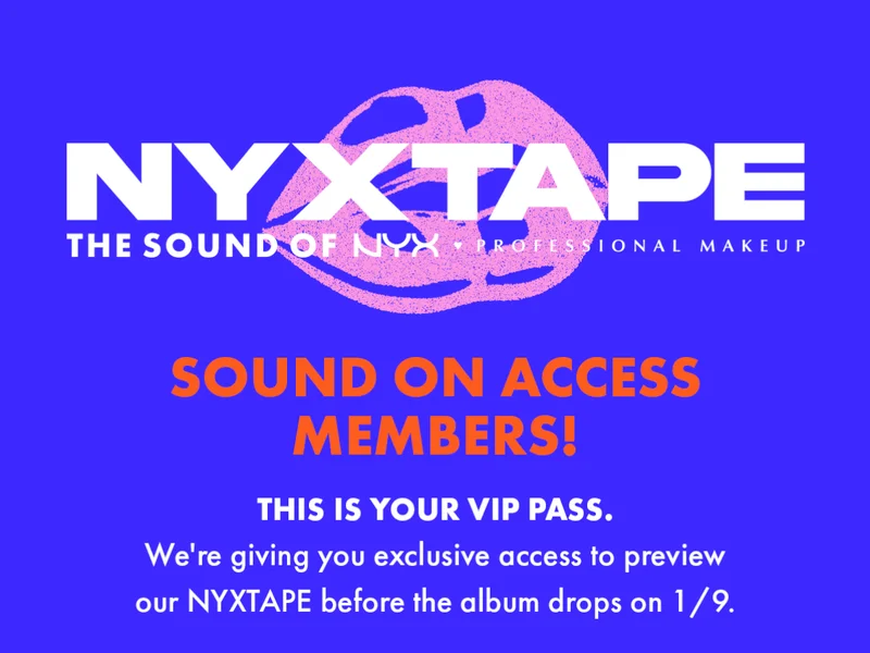 NYXTAPE THE SOUND OF NYX PROFESSIONAL MAKEUP