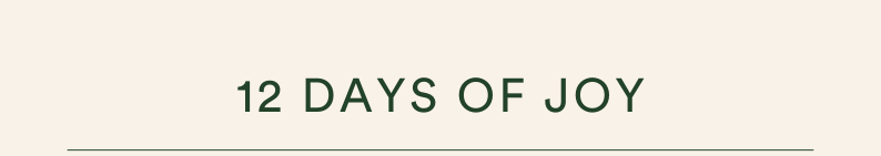 12 days of joy