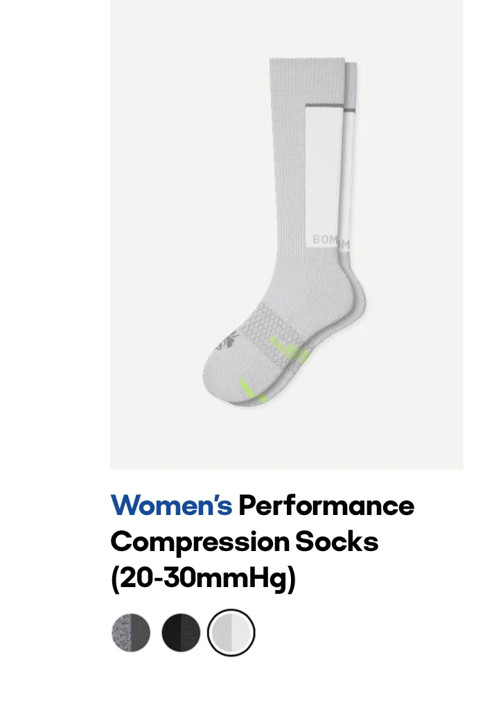 Women's Performance Compression Socks (20-30mmHg)