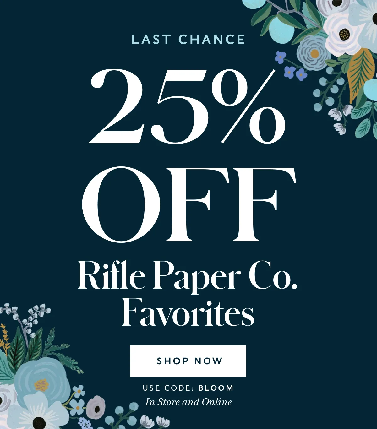 25% Off Rifle Paper Co. Favorites