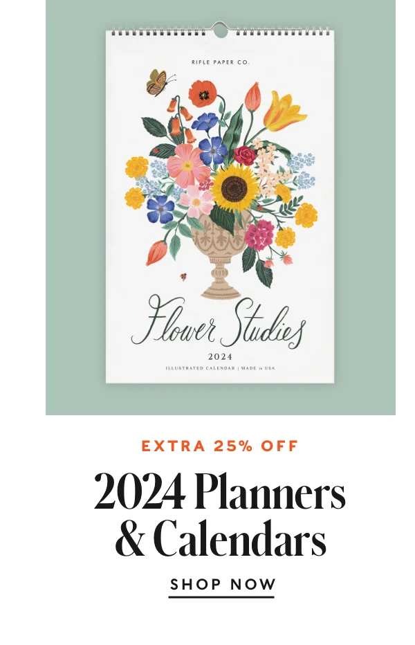 25% Off Planners and Calendars