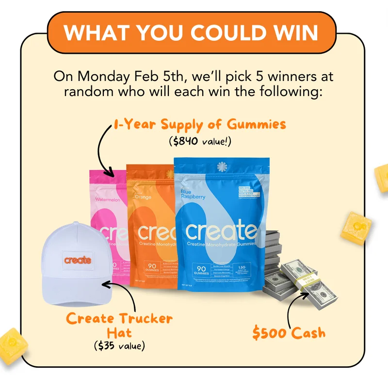 5 Lucky Winners Each Get An Amazing Prize...