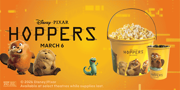 HOPPERS | MARCH 6 | AVAILABLE AT SELECT THEATRES WHILE SUPPLIES LAST