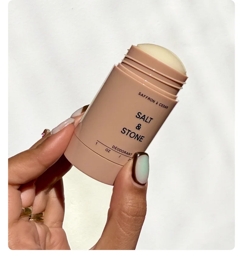 A little gift for you. Orders $65+ get a free mini Saffron & Cedar deodorant, while supplies last.