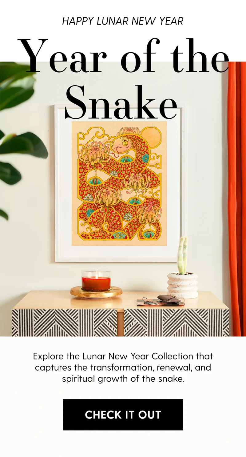 Happy Lunar New Year | Year of the Snake | Explore the Lunar New Year Collection that captures the transformation, renewal and spiritual growth of the snake. | Check It Out
