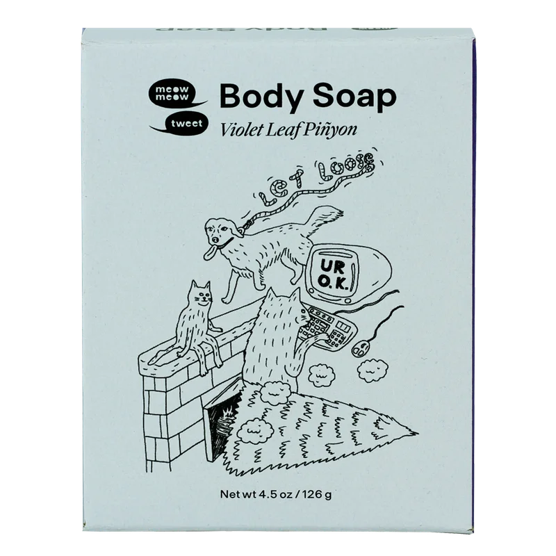 A light grey box with a drawing on it
