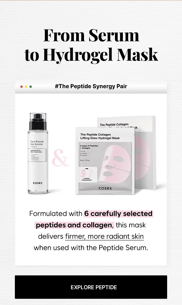 The New Peptide Hydrogel Mask, Explore More