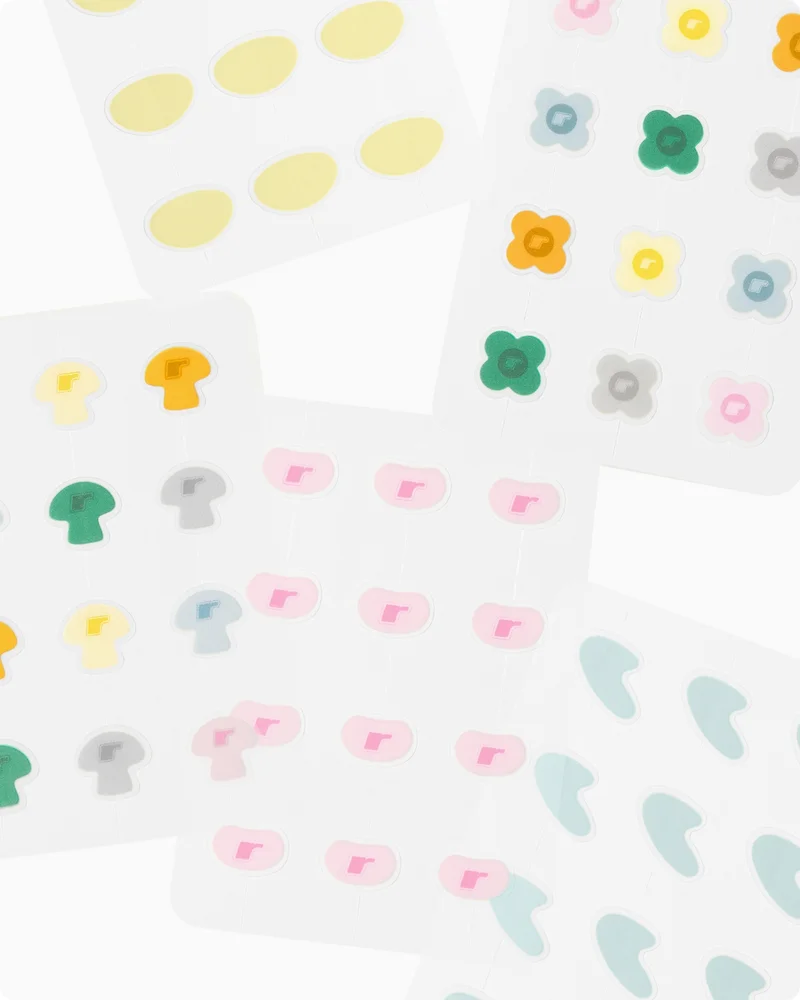 all five spotwear shapes