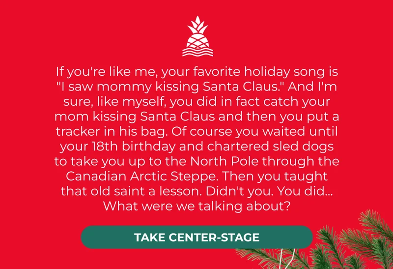 TAKE CENTER STAGES THIS HOLIDAY SEASON