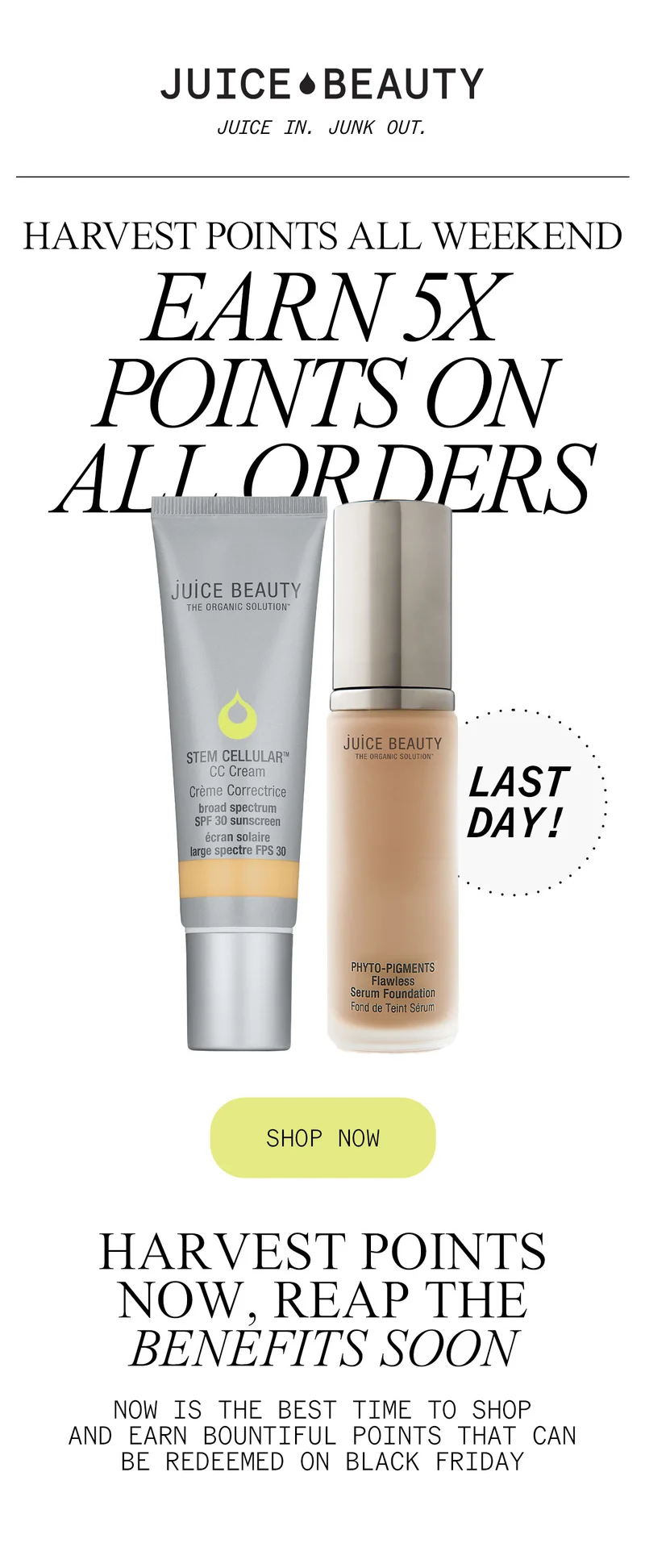 Earn 5x Points on All Orders