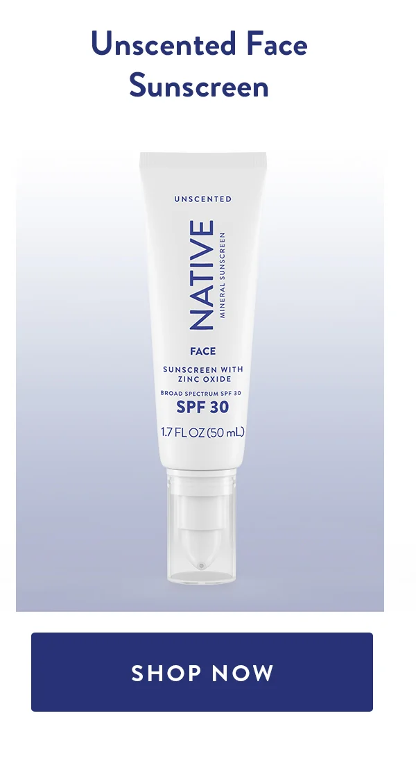 Unscented Face sunscreen | SHOP NOW