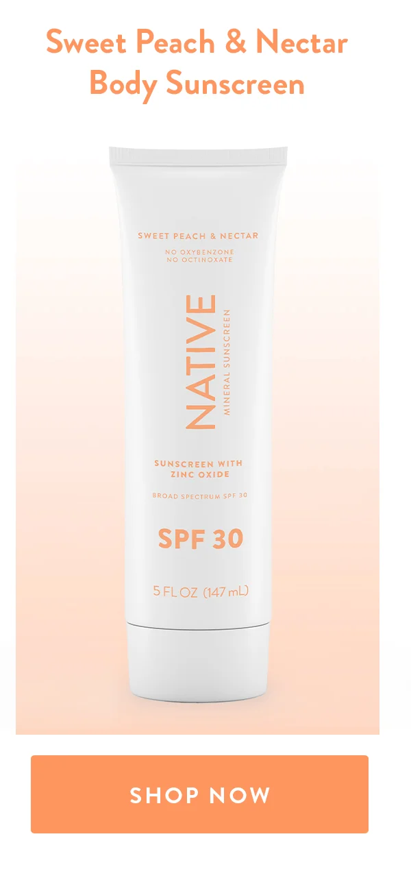 Sweet Peach & Nectar Body sunscreen | SHOP NOW