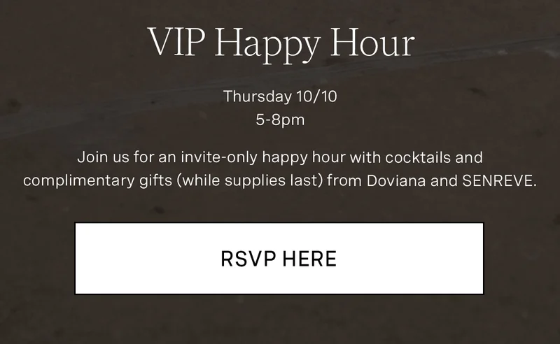 VIP Happy Hour RSVP