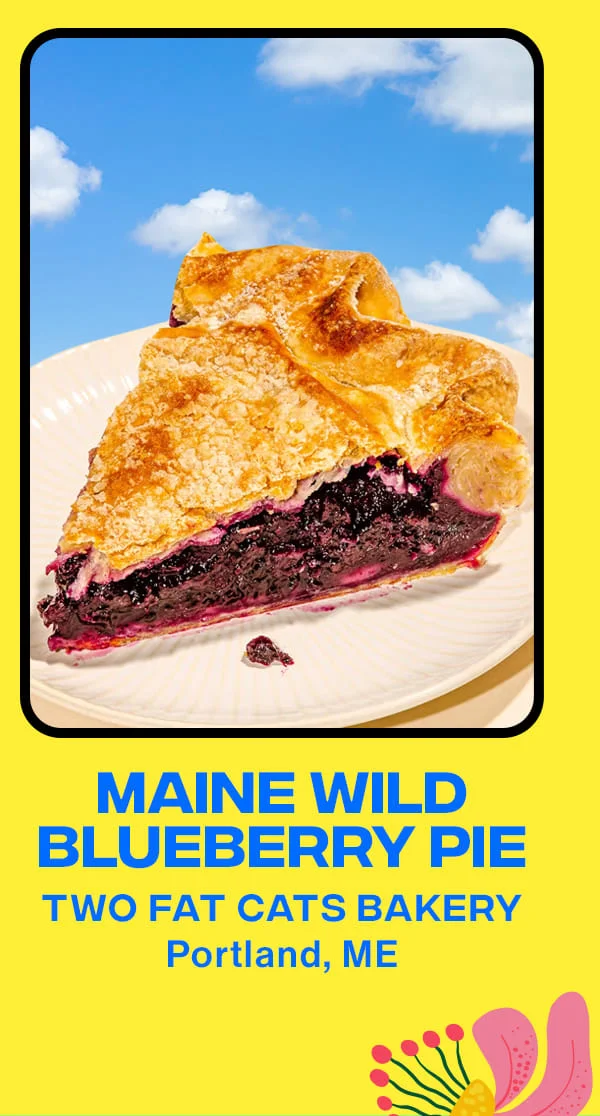 Maine Wild Blueberry Pie