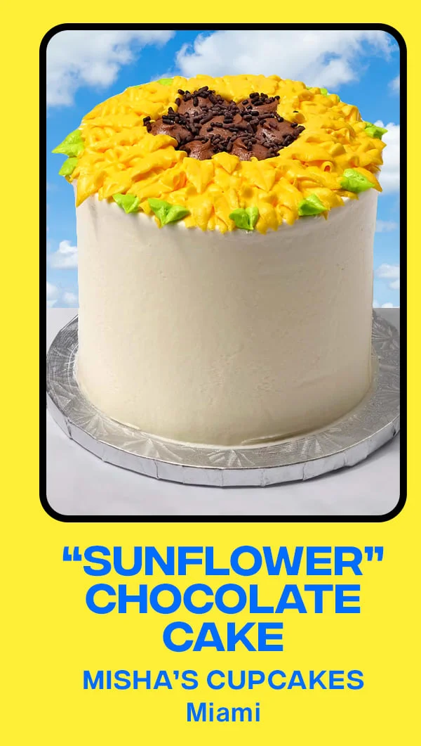 Sunflower Chocolate Cake