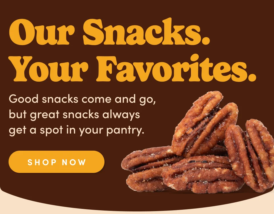 Our snacks. Your favorites. Good snacks come and go, but great snacks always get a spot in your pantry; Shop now