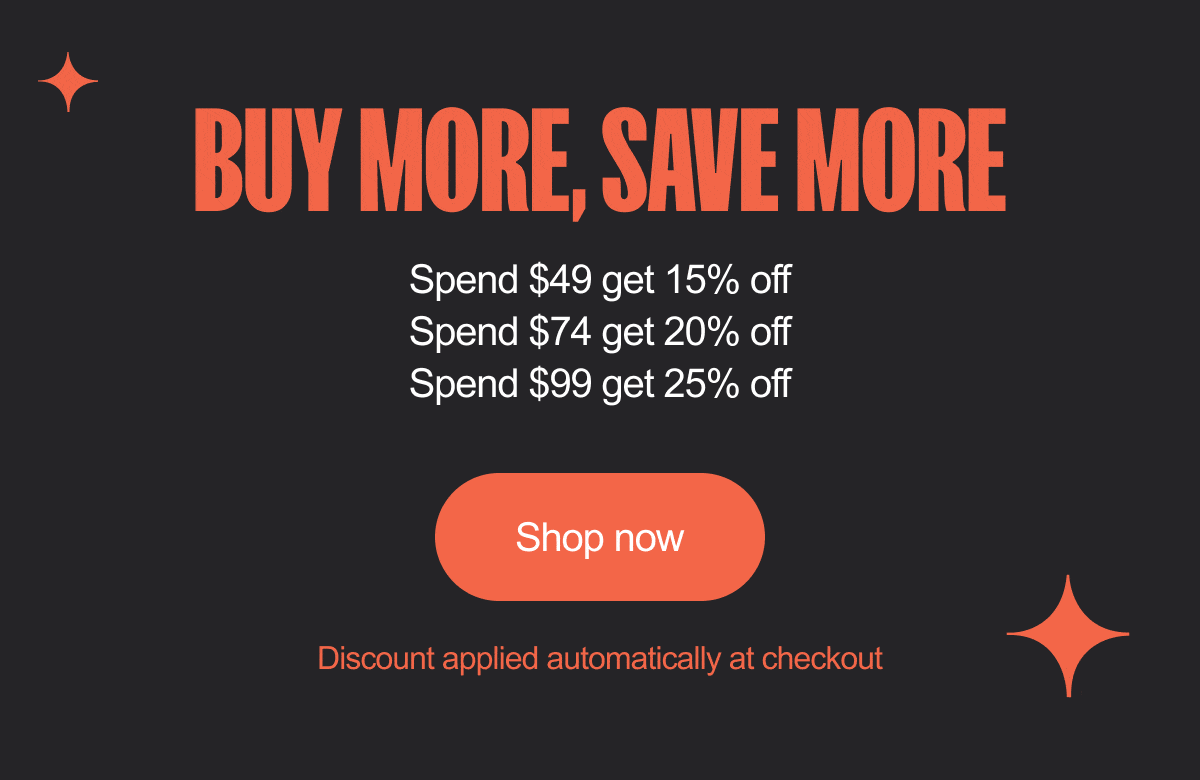 Buy more, save more