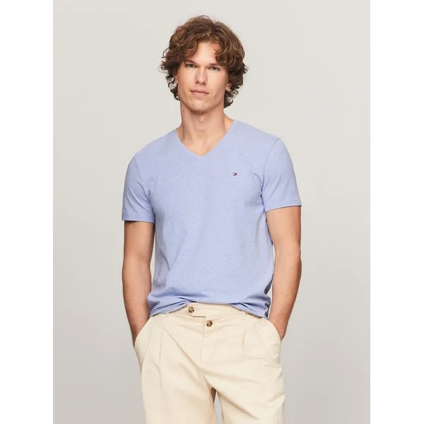 Solid V-Neck Slim Fit T-Shirt