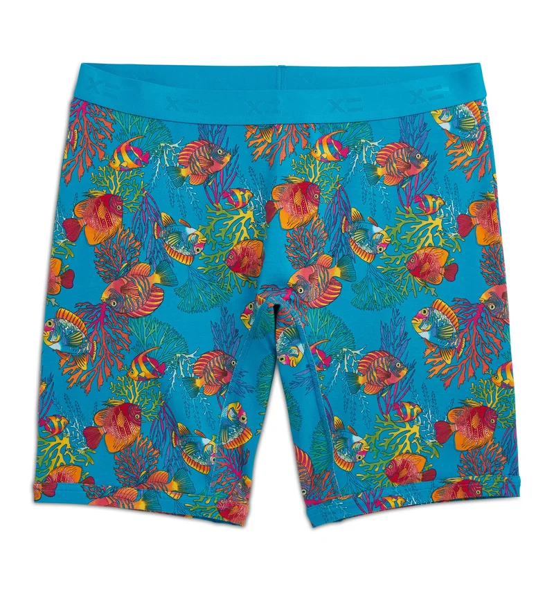 Image of 9" Boxer Briefs - Rainbow Fish