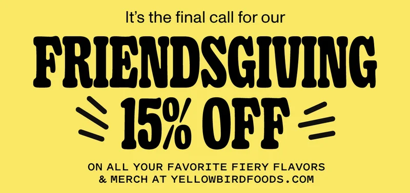 Friendsgiving 15% OFF Sale