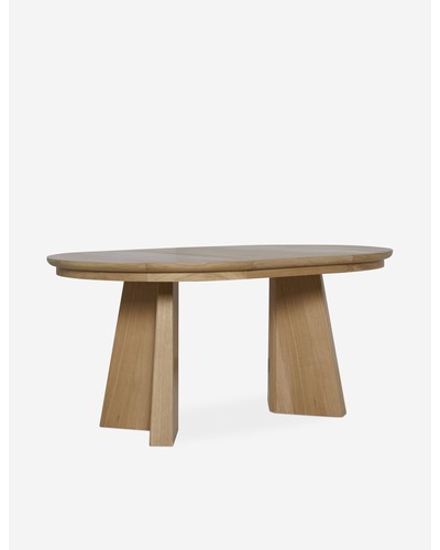 Nycola Extendable Oval Dining Table - Natural Oak / 44"W