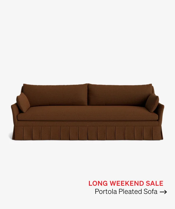 Shop Portola Pleated Sofa