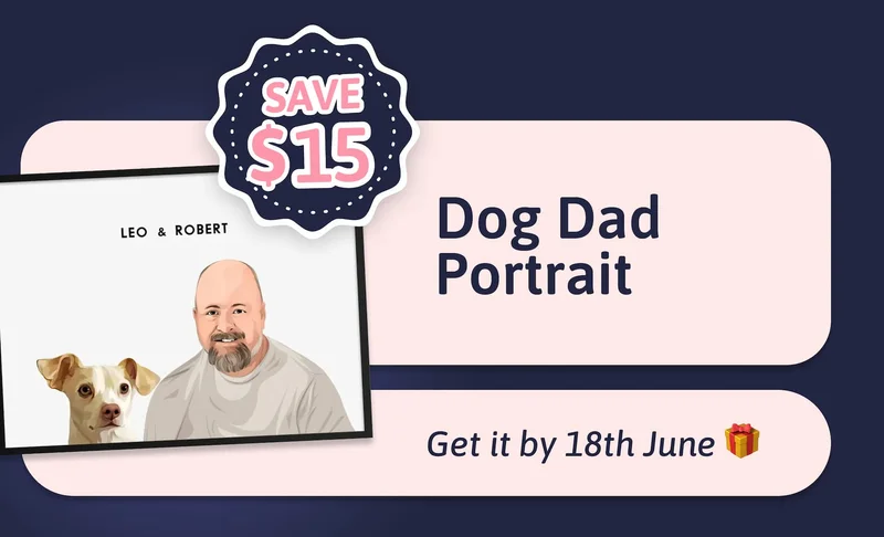 Modern Pet Portrait (One Pet) + FREE Matching Mug was $80 NOW $60 (Total savings $60!)