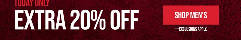 SHOP MEN'S | **EXCLUSIONS APPLY.