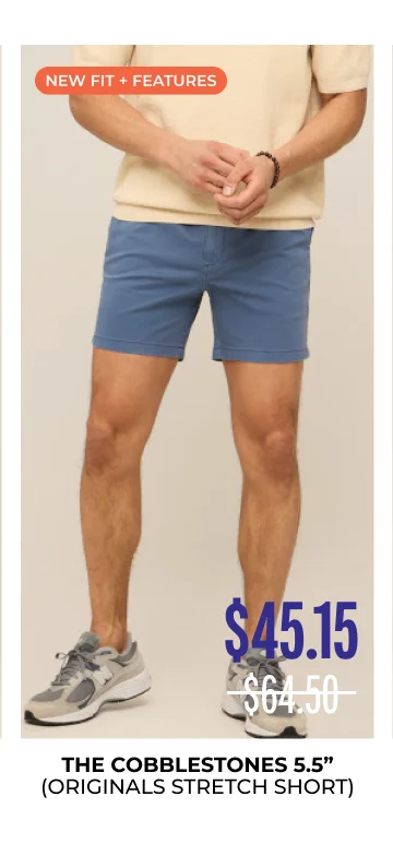 Originals Stretch Short: The Cobblestones 5.5"
