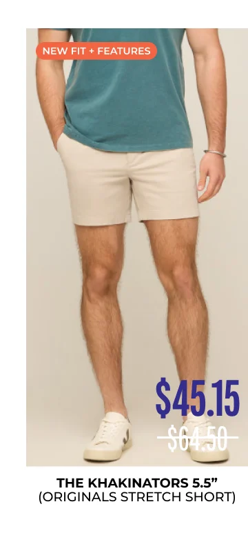 Originals Stretch Short: The Khakinators 5.5"