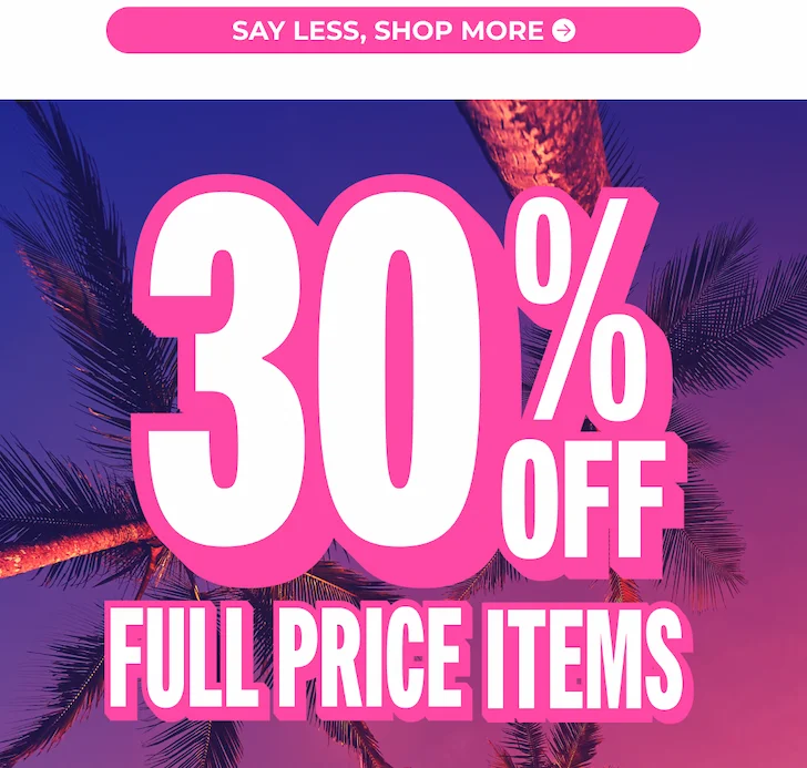 IT'S THE SPRING BREAK SALE: 30% OFF Full Price & Sale Items with code THIGHSEASON30