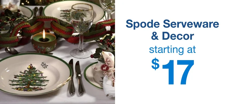 Save on Spode Serveware and Decor