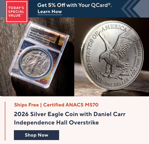 Daniel Carr Overstrike Dual Dated Silver Eagle - Independence Hall TSV
