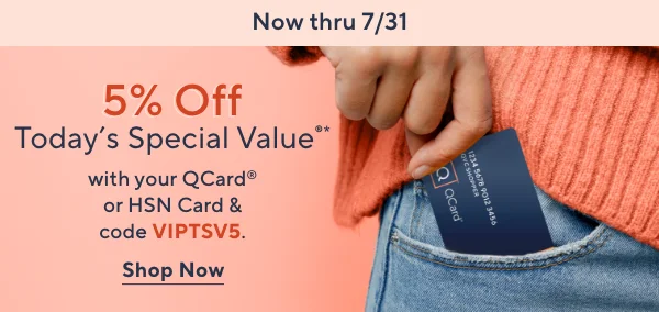 5% Off Today's Special Value