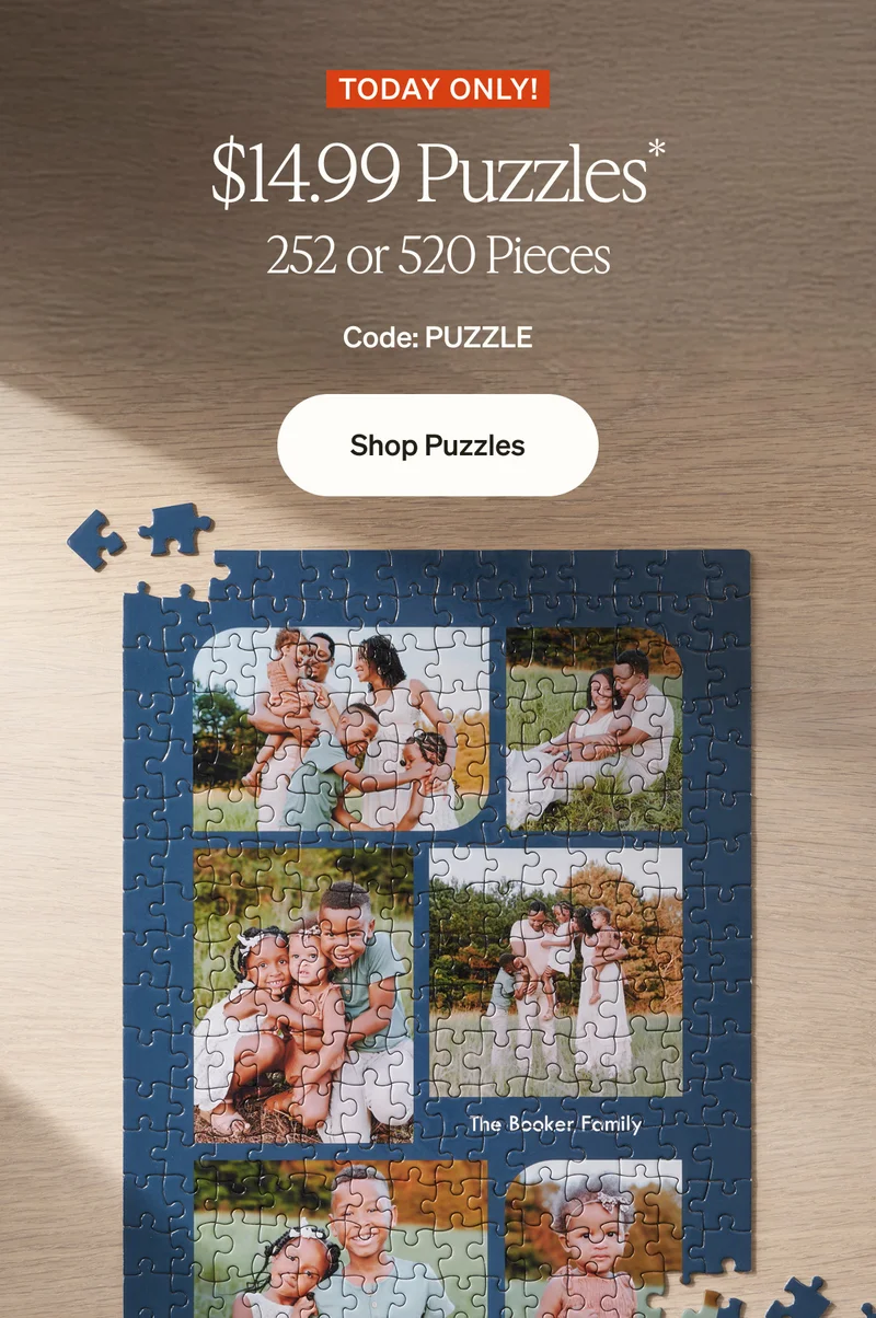 $14.99 puzzles (today only!) + 40% off grad cards