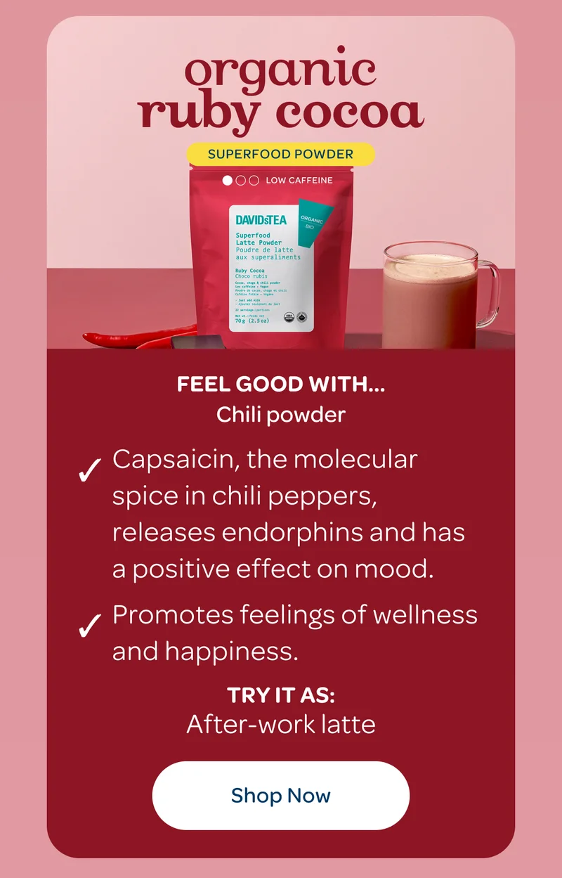 Organic Ruby Cocoa - Try it as… After-work latte