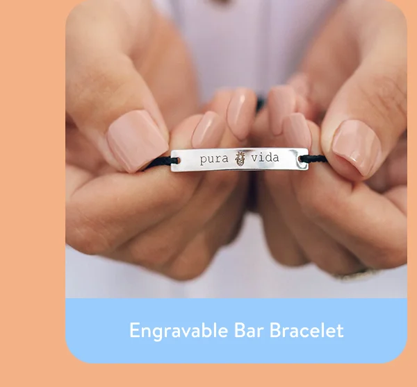 Engravable Bar Bracelet