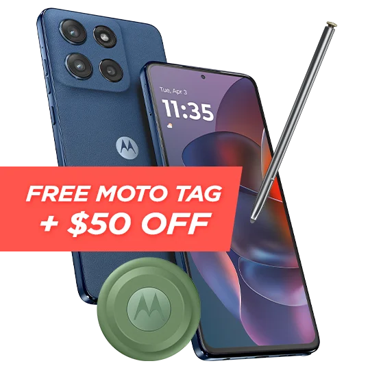 $50 off moto g stylus - 2025 + free moto tag
