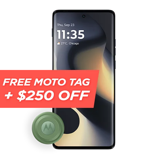 $250 off motorola edge - 2024 + free moto tag