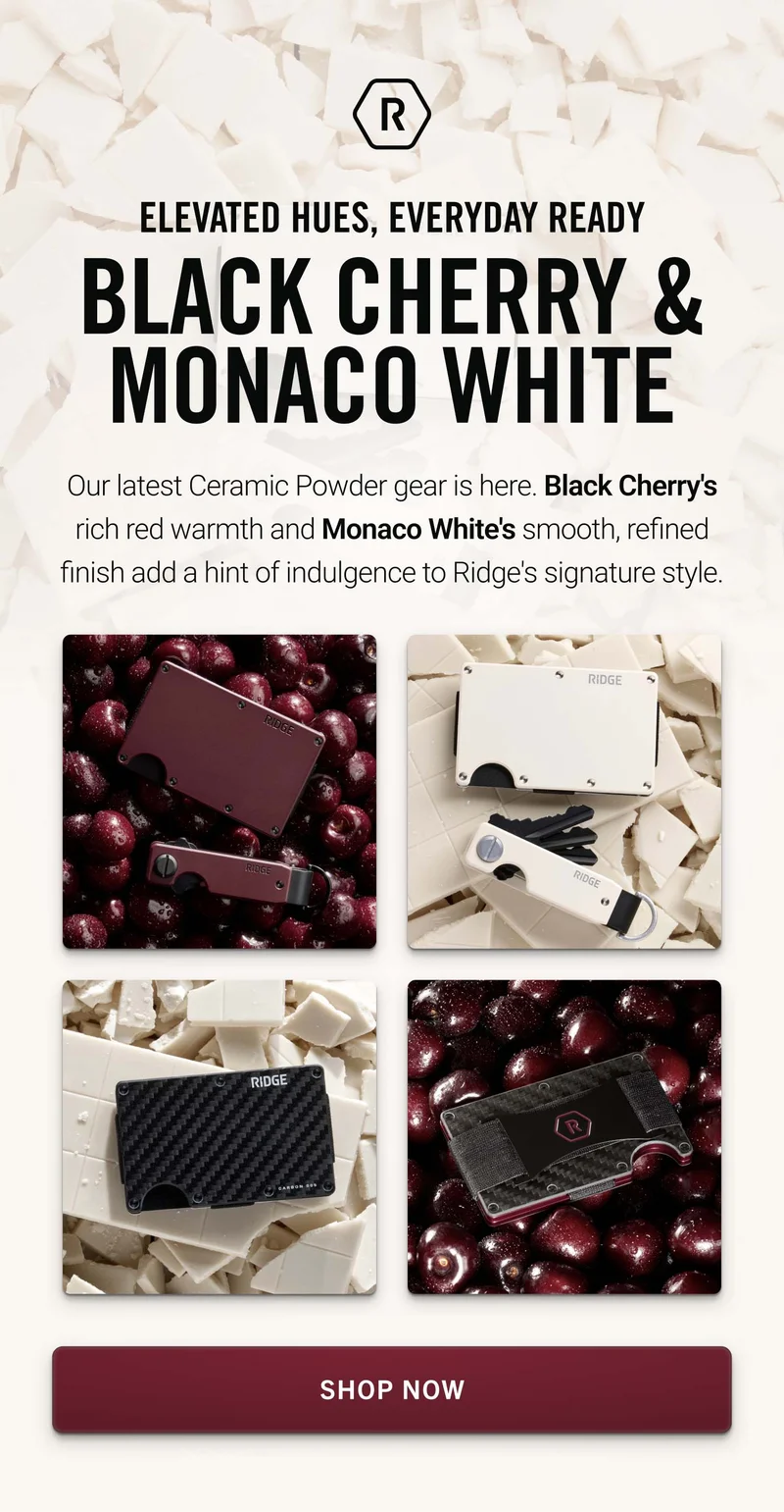 New: Black Cherry & Monaco White