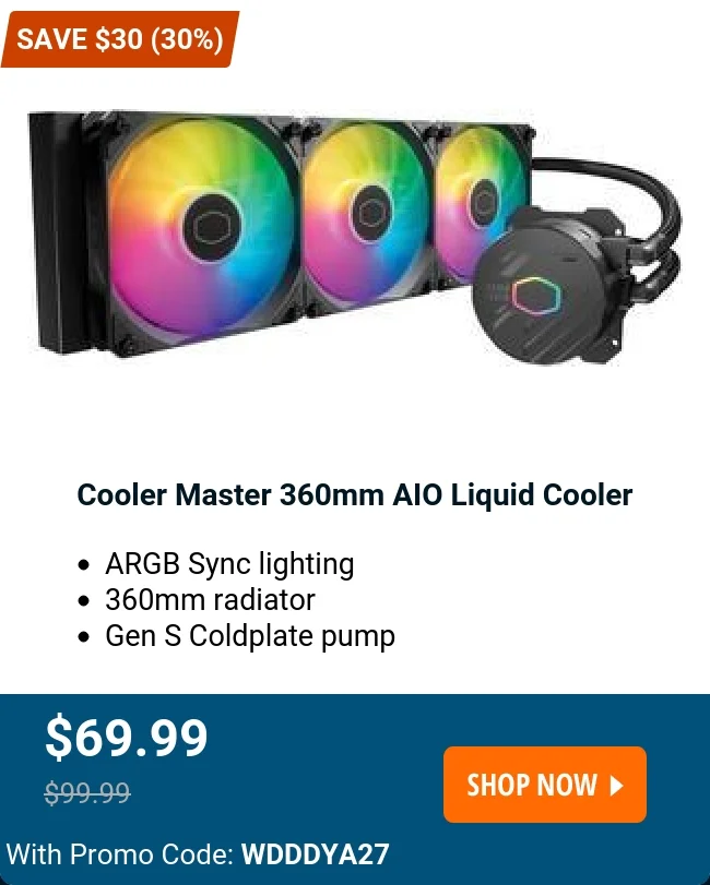 Cooler Master 360mm AIO Liquid Cooler