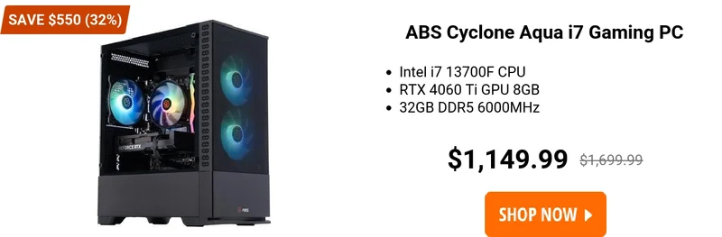ABS Cyclone Aqua i7 Gaming PC