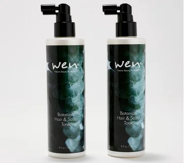 WEN by Chaz Dean 8oz Botanical Scalp & Hair Tonic Duo