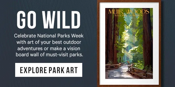 GO WILD - Celebrate National Parks week with art of your best outdoor adventures or make a vision board of must-visit parks.