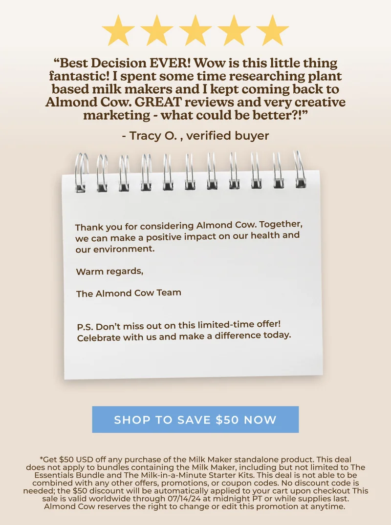 Shop to save $50 on the Milk Maker now