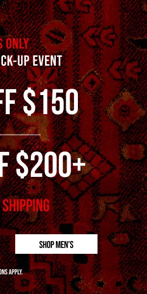 25% off $150, 30% off $200 Shop Men's