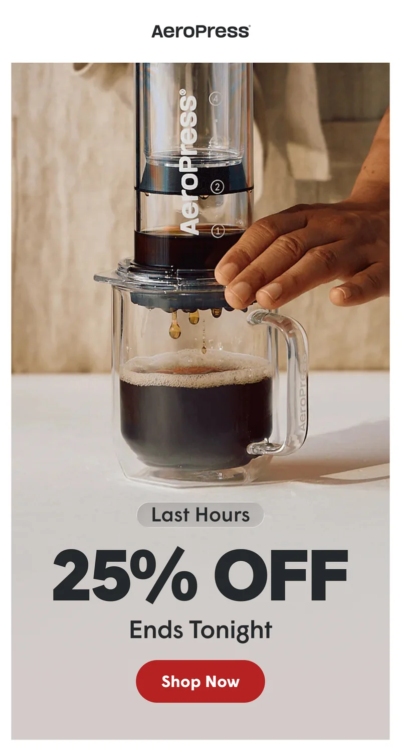 Last chance for 25% off